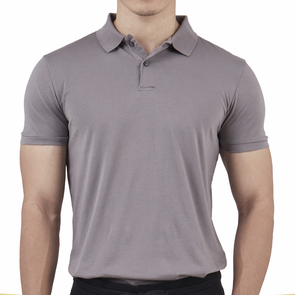 Noxx Polo T-shirt: เสื้อยืด โปโล สีเทา Pewter Grey