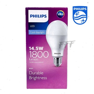 [PHILIPS] หลอดไฟ PHILIPS LED bulb Durable Brightness 14.5W E27 Daylight