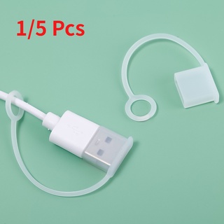 หัวปลั๊กเสียบสายเคเบิลข้อมูล 1/5 ชิ้น / ฝาครอบกันฝุ่น USB A 1/5 ชิ้น พร้อมสายไฟ / ฝาปิดกันฝุ่น USB A ซิลิโคน / ปลั๊กชาร์จ ฝาครอบป้องกันการสูญหาย / อุปกรณ์เสริมสายชาร์จ / นาฬิกา