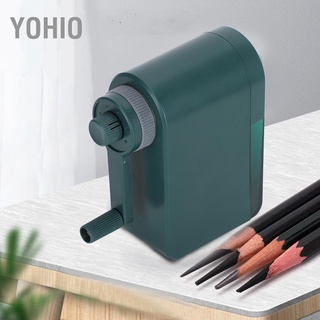 Yohio Portable Pencil Sharpeners Hand Crank Adjustable Points Cutting Machine for Drawing Charcoal Artists Kid Gift