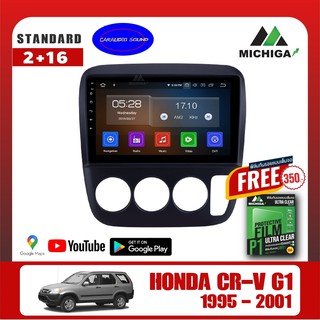 จอแอนดรอย MICHIGAจอแอนดรอยตรงรุ่นHONDA CR-V GEN1 1995-2001 แถมฟรีฟิล์มกันรอยจอแอนดรอยอย่างดีเกรดA