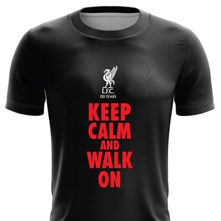 เสื้อยืด ลาย Liverpool FC แบบแห้งเร็ว ไซซ์ XS - 7XL (รักษาความสงบ)