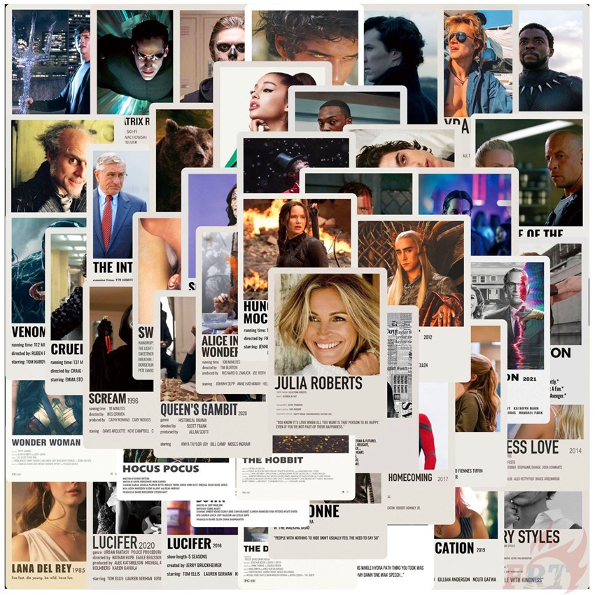 ❉ Mixed Classical Poster Cover Series 01 Movies & Music Album Mini Poster สติ๊กเกอร์ ❉ 50Pcs/Set DIY