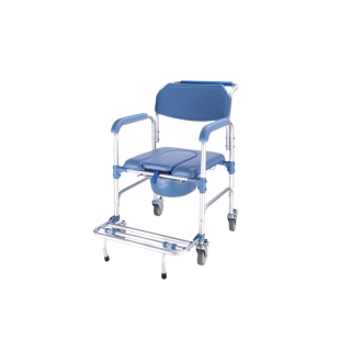 เก้าอี้ เก้าอี้นั่งอาบน้ำ เก้าอี้ผู้ป่วยอเนกประสงค์ อลูมิเนียมอัลลอย ปรับความสูงได้ 4 ระดับ