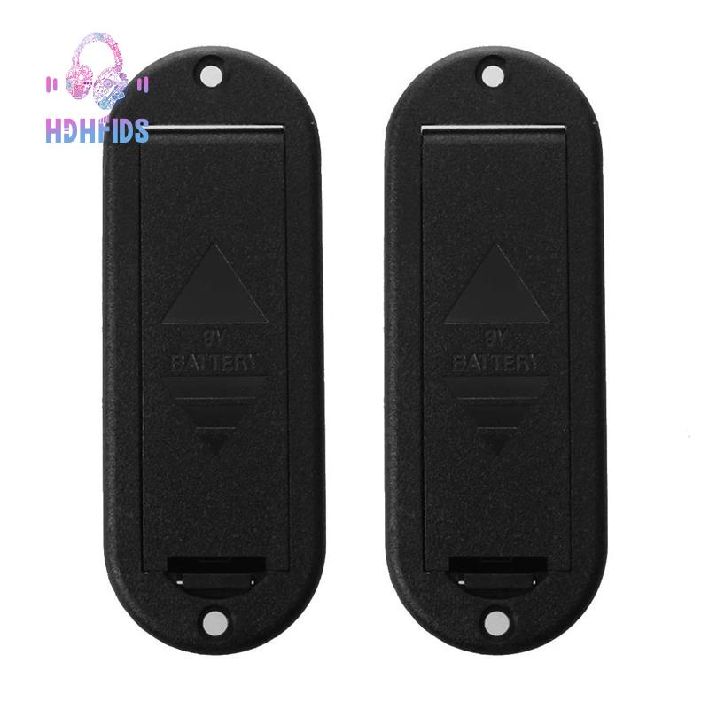 2X Active Guitar Bass Pickup 9V Battery Case Box