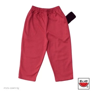 เสื้อแตงโม (SUIKA) - เกงเกงเอวยางยืด ขา 3 ส่วน รุ่น COMFYสี ไวน์ เขียว น้ำตาล ฟ้า ม่วง กะปิ ส้ ( PT.P3-COMFY)