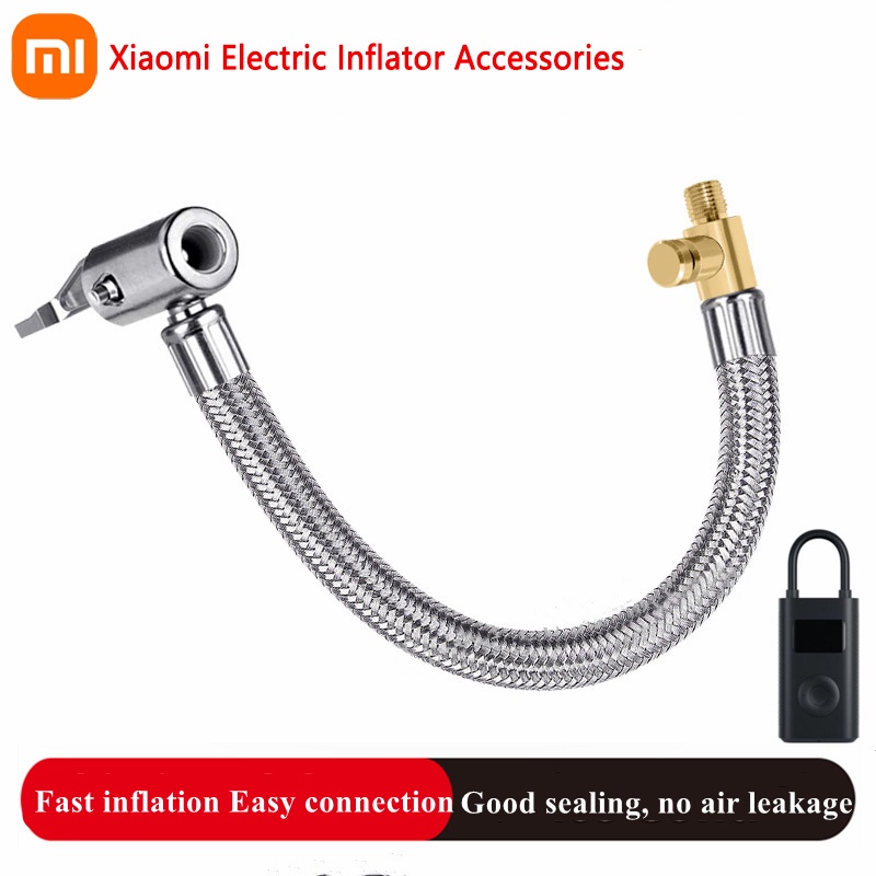 สแตนเลสสตีลเปลี่ยน Air หัวฉีดอะแดปเตอร์ปากท่อสําหรับ Xiaomi Air ปั๊ม 1S Mijia ไฟฟ้า Inflator Accessor