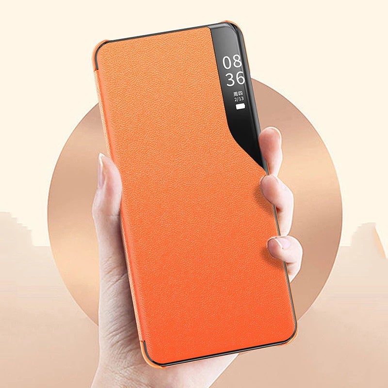 OPPO Find X5 Pro A5 A9 2020 ⭐ครึ่งหน้าต่าง Sideshow Flip Bracket เคสโทรศัพท์หนัง⭐ FindX5 FindX5Pro ราคา ถูกที่สุด ดีลบีเคเค แกลเลอรีภาพที่ 6