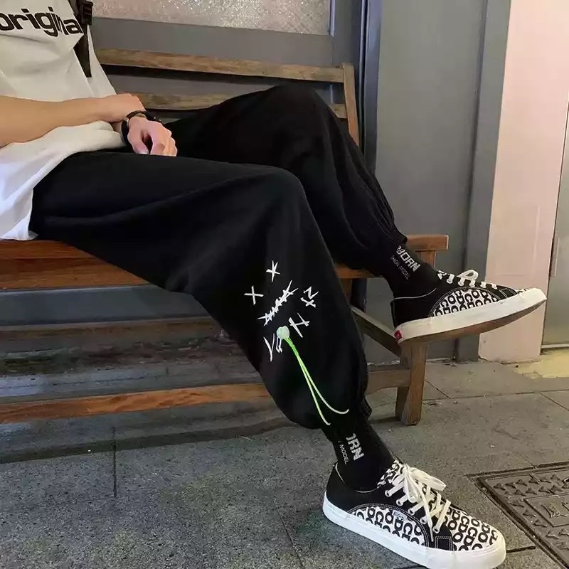 กางเกง Streetwear Joggers กางเกง Casual Hip Hop สำหรับผู้ชาย