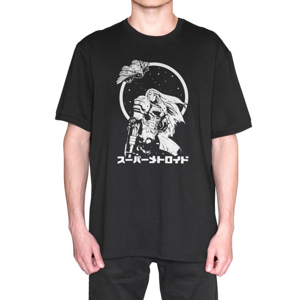 2022 New Metroidเสื้อยืดแขนสั้น Revel Shore Japanese Samus Metroid Inspired Metroid t shirt