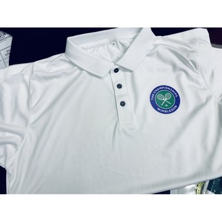 เสื้อโปโล ผ้าไมโครไฟเบอร์ ลาย Wimbledon The Championship Tennis เหมาะกับการเดินทาง