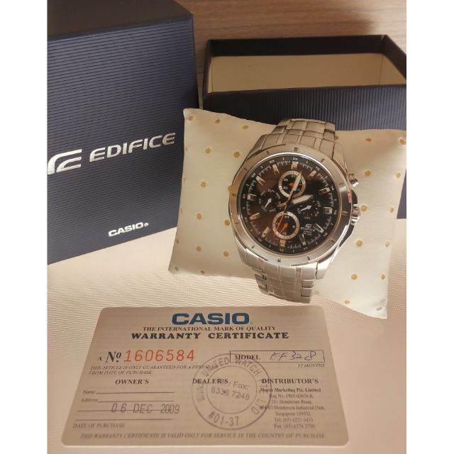 นาฬิกา CASIO EDIFICE EF 328 ปี 2009