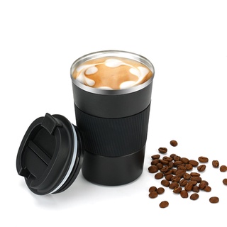 แก้วสแตนเลส แก้วกาแฟ พกพา ขนาด 380มล. Stainless steel Traveling coffee Mug