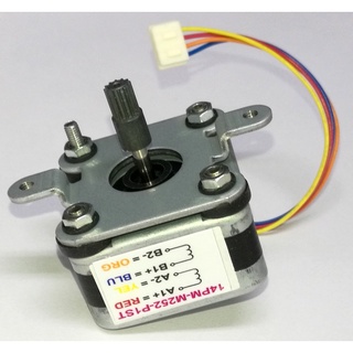 STEPPING MOTOR#14PM-M252-P1ST ชนิด MAGNET FERRITE แบบ BIPOLAR ขนาด 2 PHASE แบบ 4 เส้น ขนาดเล็ก