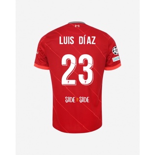 เสื้อ Liverpool ฤดูกาล 2021-22 ฟูลสกรีนแท้ UCL + Luis Diaz (เบอร์ชื่อไม่มีขายในไทย)