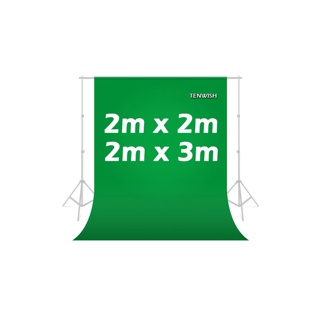 TENWISH Non Woven Backdrop 2*3m Green Screen Chroma Key กรีนสกรีนไลฟ์สด ผ้าเขียวพื้นหลัง