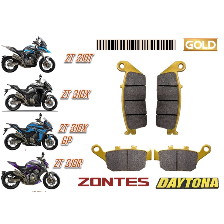 ผ้าเบรคแผ่นดิสก์ ZT310 T ZT310 R ZT310 X ZT310 X ZT310 X GP GOLD QUALITY MOTORSPORT