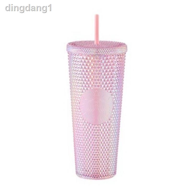 ค่าความร้อน✳🔔 แก้วไทยมีถุงผ้า แก้วจีนไม่มีถุงผ้า ของแท้ 🔔 Starbucks Mint Bling Grid Cold Cup​ สตาร์บัค​ แก้ว​ หนาม​ ตา