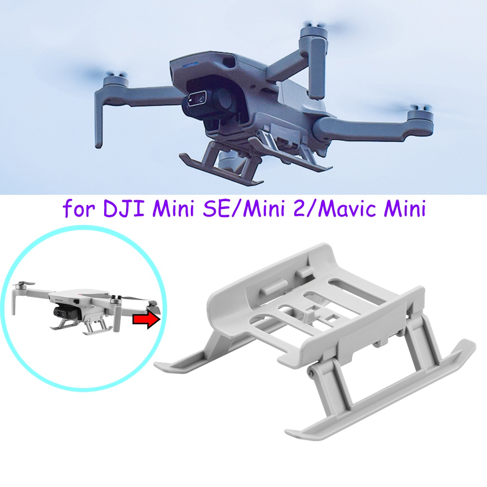 ชุดเกียร์ลงจอดแบบพับได้สําหรับ DJI Mini SE / Mini 2/Mavic Mini Drone Anti-scratch Bracket ขาตั้งขาตั้งกล้องสําหรับ DJI Drone อุปกรณ์เสริม