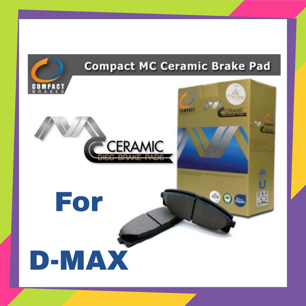 ผ้าเบรก ดิกส์หน้า Isuzu D-Max ผ้าเบรค Compact Brakes รุ่นCeramic ...