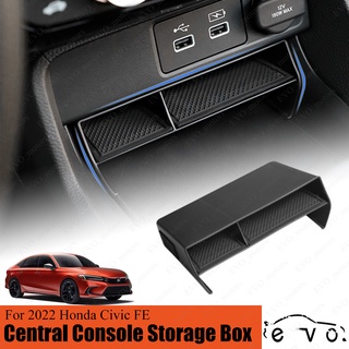 กล่องเก็บคอนโซลกลาง แบบสองชั้น สําหรับ Honda Civic FE 11th Civic Centre Console Orangizer 2022