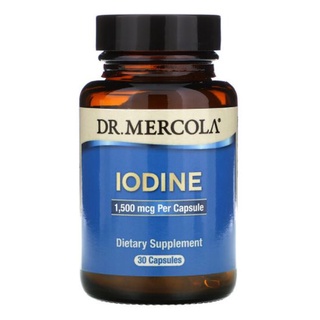 Dr. Mercola, Iodine from potassium iodide, 1,500 mg, 30 Capsules