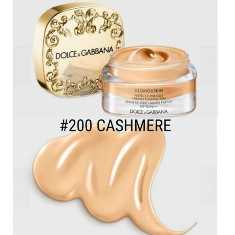 ของแท้พร้อมส่ง) Sale ? Dolce & Gabbana Gloriouskin Perfect Luminous Creamy  Foundation SPF 20/PA++ 1 ml | Shopee Thailand