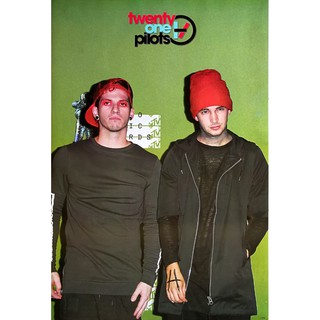 โปสเตอร์ รูปถ่าย วง ดนตรี ร็อก Twenty One Pilots (2009) POSTER 24"x35" Inch Alternative Tyler Joseph Josh Dun