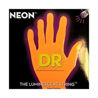 สายกีต้าร์เบส 4 สาย DR Neon Hi-Def Bass Strings เรืองแสง - สีส้ม รุ่น NOB-45