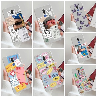 Huawei Nova 2i Mate 10 Lite Fashion Label Couple Case Clear Bumper Silicone TPU Soft Cover Phone Casing