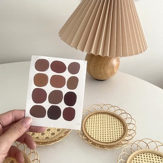 (พร้อมส่ง🌷) Stickers สติ๊กเกอร์วงกลม INS Korean Style Irregular Dot Stickers Board Small