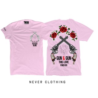 NEVER CLTG เสื้อยืด แขนสั้น รุ่น GUN&amp;GUN1