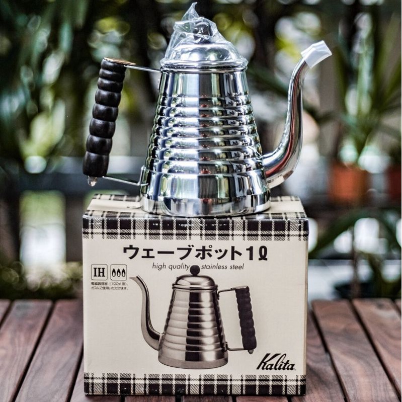 (พร้อมส่ง)[Kalita] กาดริปกาแฟ Kalita Wave Pot 1L(ขนาด 1ลิตร)