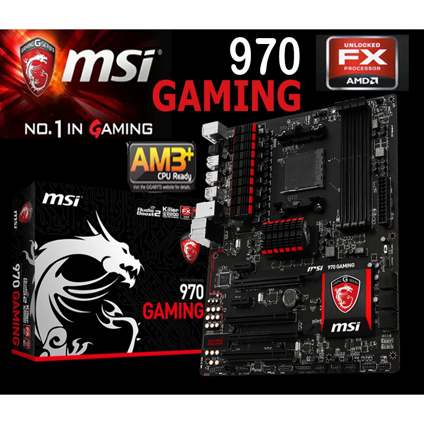 Mainboard AMD MSI 970 GAMING (Socket AM3+) มือสอง พร้อมส่ง แพ็คดีมาก!!!