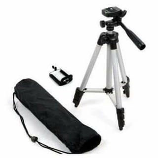 TF tripod ขาตั้งกล้อง 3 ขา รุ่น 3110 ( Black ) ฟรี หัวต่อสำหรับมือถือ