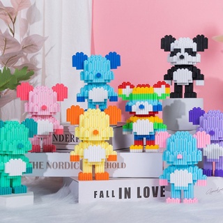 พร้อมส่ง หมีน้อย DIY ของเล่นเด็ก บล็อกตัวต่อ ของขวัญสำหรับเด็ก bearbrick