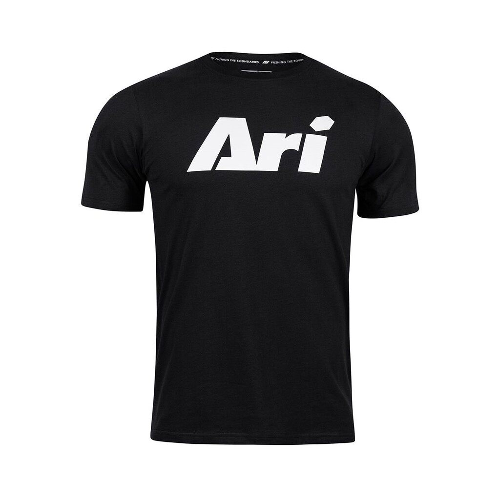 UU street ARI SIGNATURE LIFESTYLE TEE - BLACK/WHITE เสื้อยืด อาริ ซิกเนเจอร์ สีดำ ผ้าฝ้ายแท้