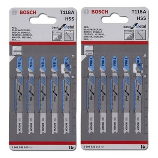 Bosch ใบเลื่อยจิ๊กซอว์ T118A - 10 ใบ