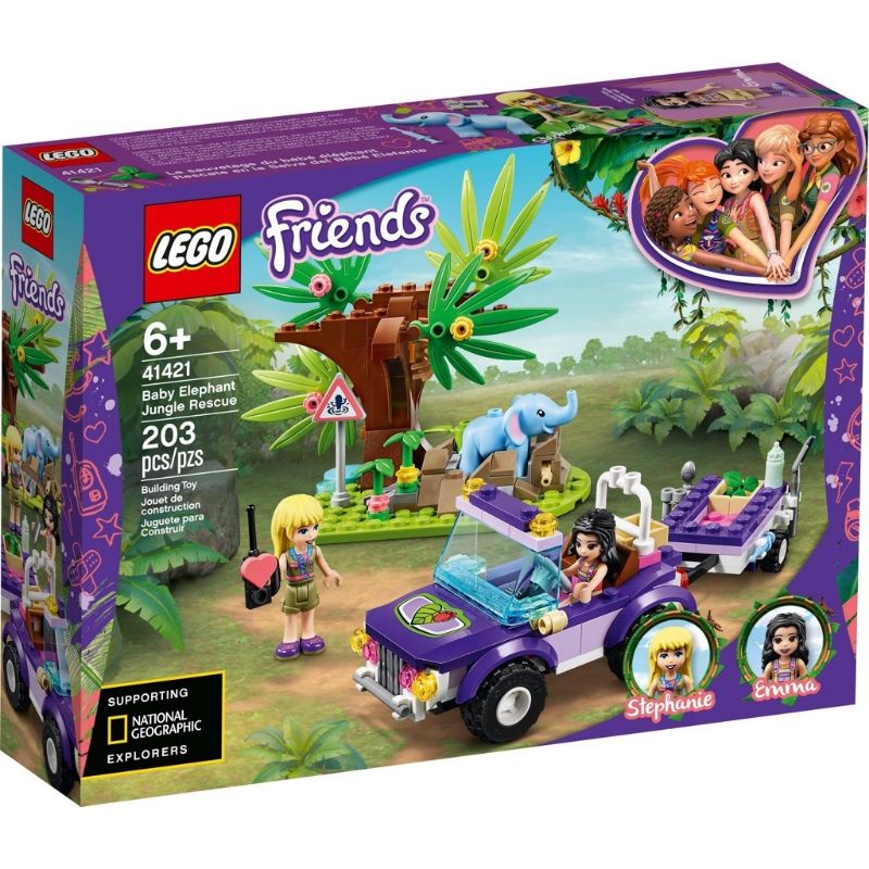 เลโก้ LEGO Friends 41421 เลโก้ LEGO Friends 41421 Baby Elephant Jungle Rescue, 41424 jungle Rescue Base,