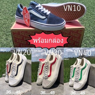 Vans รองเท้าผ้าใบ แบบผ้า (มีบริการเก็บปลายทาง)