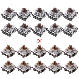 R* ปุ่มกดคีย์บอร์ด สีน้ําตาล สําหรับ Gateron Cherry MX Switches 10 ชิ้น