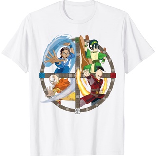 เสื้อยืดผ้าฝ้ายพรีเมี่ยม เสื้อยืด พิมพ์ลายตัวอักษร The Last Airbender