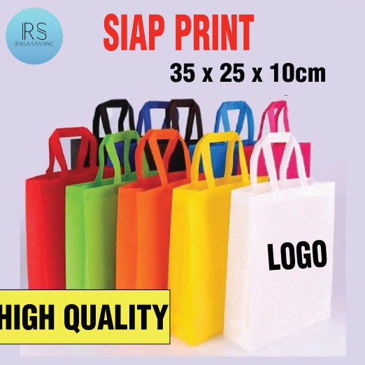 [SIP PRINT] กระเป๋าผ้าไม่ทอ A4, กระเป๋าช้อปปิ้ง A4, กระเป๋าโท้ต/ETA4