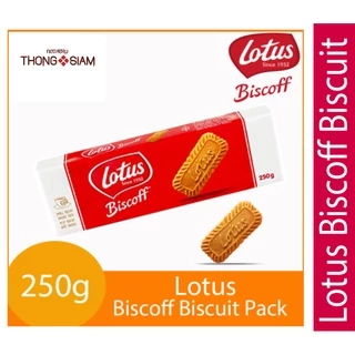 ล็อตใหม่! Lotus Biscoff Biscuit บิสกิตคาราเมล 250g. บิสกิต โลตัสบิสคอฟ BBE: 01/05/2027 ถูกที่สุด