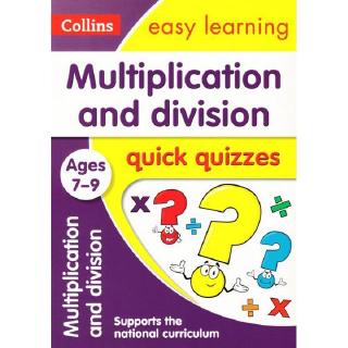 DKTODAY หนังสือ COLLINS EASY LEARNING KS2:MULTIPLICATION &amp; DIVISION QUICK QUIZZES AGES 7-9