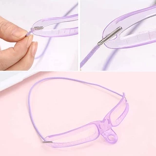 F021 เพจเขียนคิ้ว 8 ทรง พร้อมด้ามจับถนัดมือ แม่แบบคิ้วเขียนตามทรงที่ต้องการ