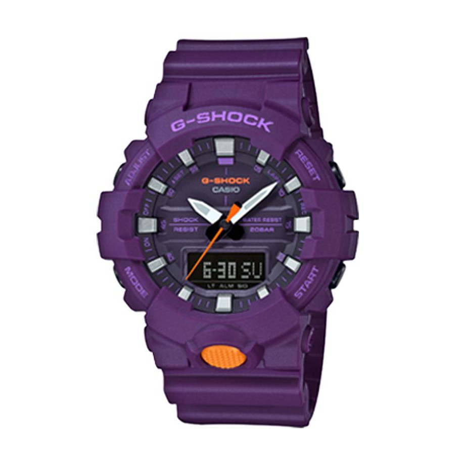 Casio G-Shock นาฬิกาข้อมือผู้ชาย สายเรซิ่น รุ่น GA-800SC-6A - สีม่วง