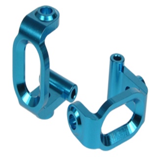 3Racing DF03-12/LB Aluminium Front C Hub - Light Blue Color For Tamiya Dark Impact