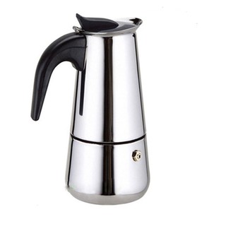 MOKA POT สำหรับทำกาแฟสด 4 cup สแตนเลส ระบบแรงดันความร้อน