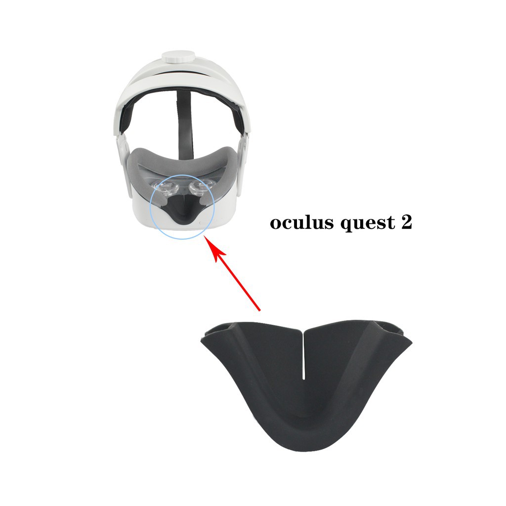 VR Lens Nose Cover Pad for oculus Quest 2 VR Glasses Facial Interface Bracket Anti-Leakage nose pads